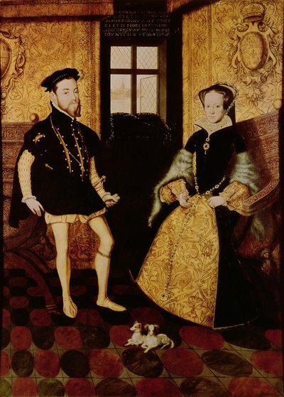 Filip II och Maria I, 1558 av Hans Eworth